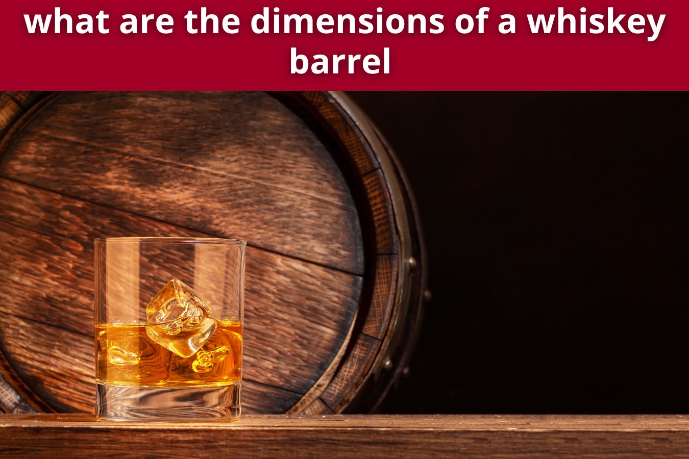 what are the dimensions of a whiskey barrel